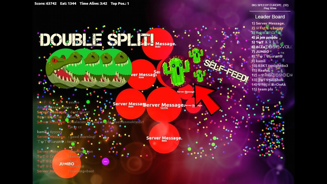 AGARIO INSANE GAMEPLAY!! // BIGGEST YOLO SPLIT EVER!!1! #130K (Teaming with zg Zargar)