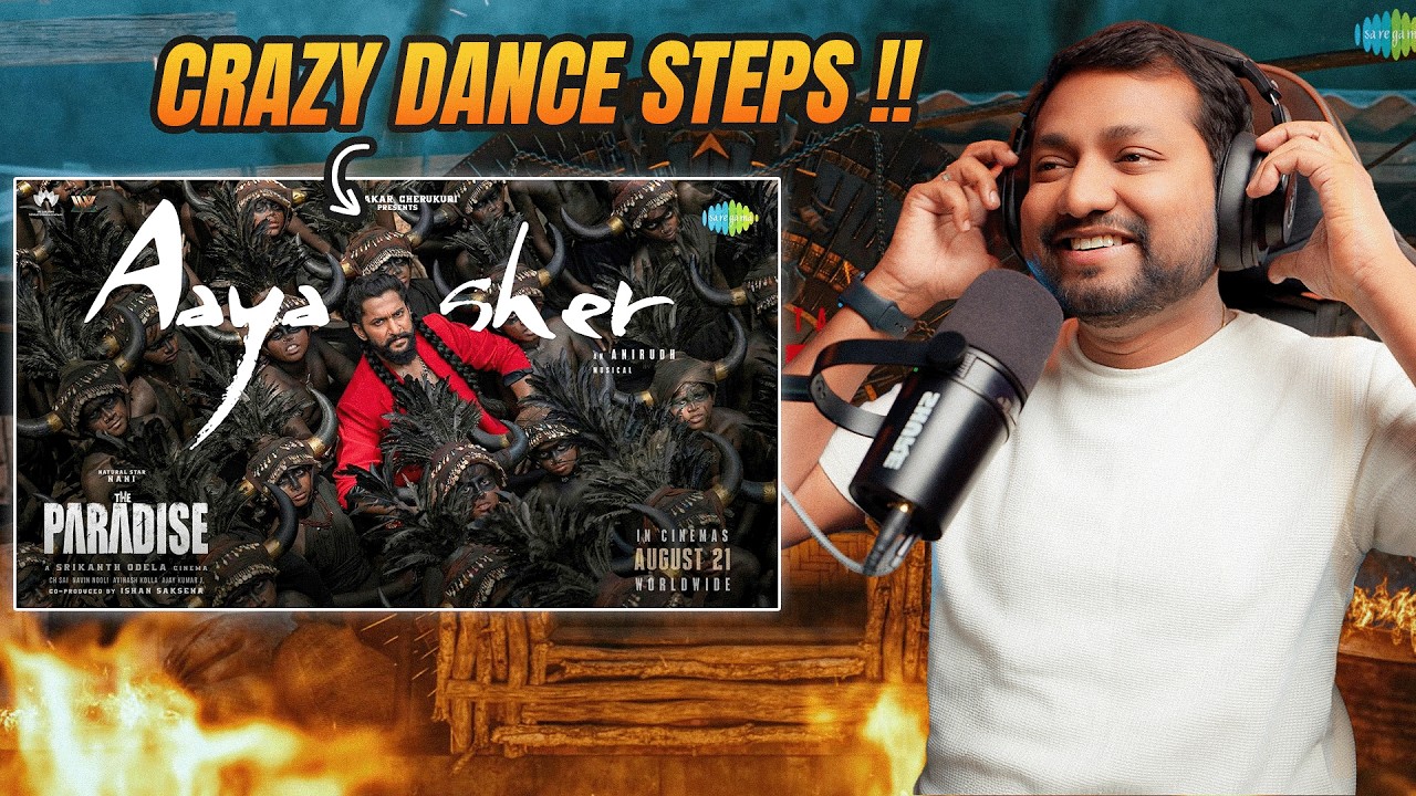 Reaction on Aaya Sher - Lyrical | The Paradise | Nani | Anirudh Ravichander | Srikanth Odela