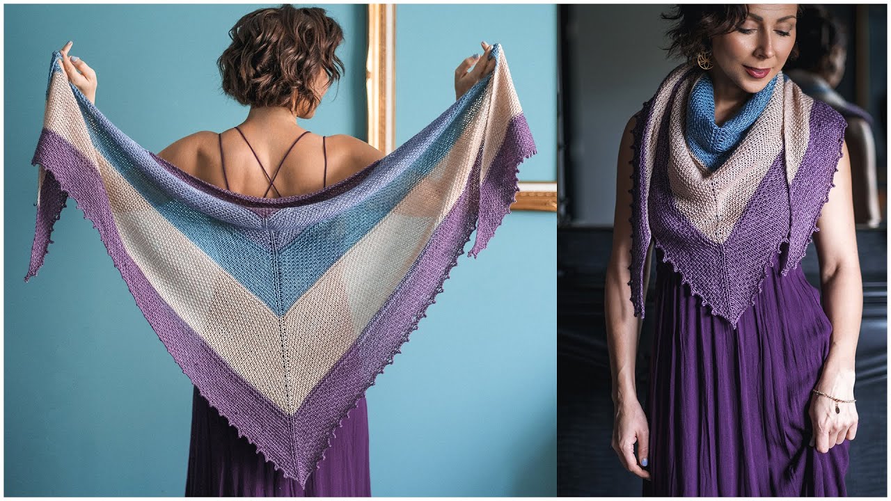 Easy Step-by-Step Instructions to Effortlessly Knit a STUNNING, Brontë Inspired Triangular Shawl!