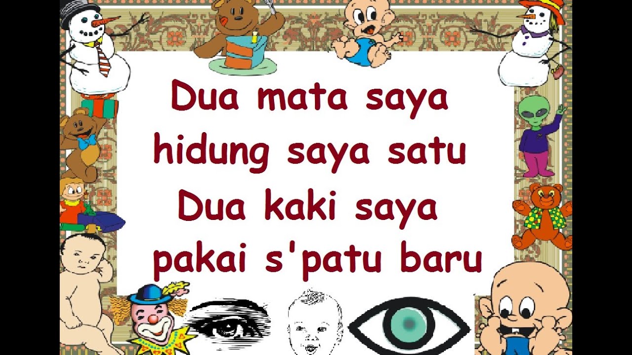 lirik DUA MATA SAYA - Lagu Anak - Cipt. Pak Kasur - Musik Pompi S.