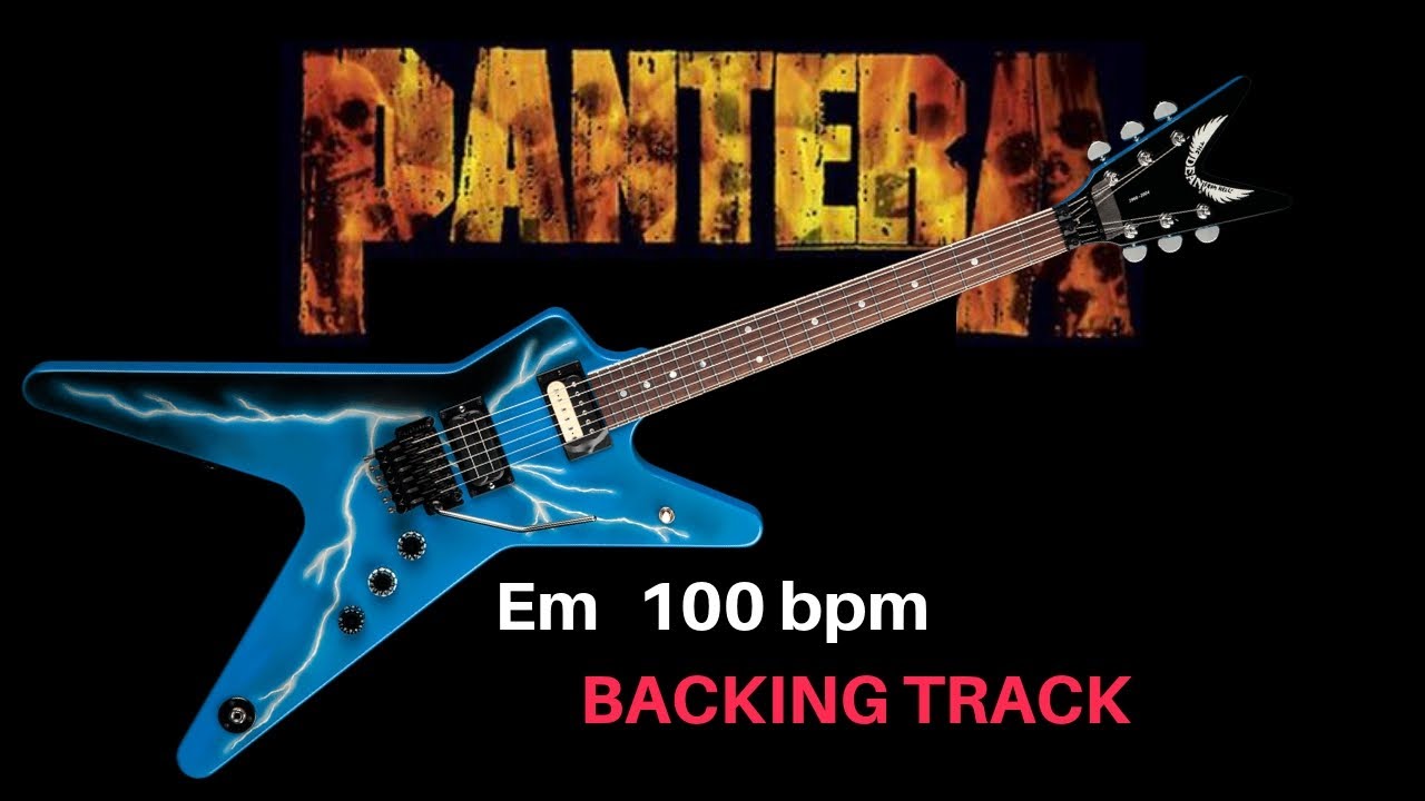 Pantera Style Backing Track Em