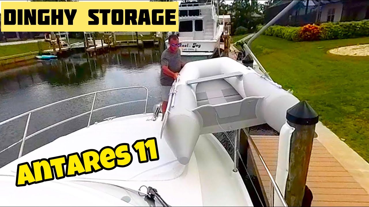 Dinghy Storage on a Beneteau Antares 11
