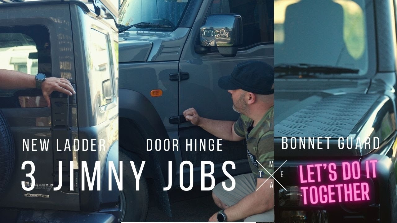 Suzuki JIMNY Accessories | NEW LADDER | DOOR HINGES | BONNET GUARDS | Let's do it together