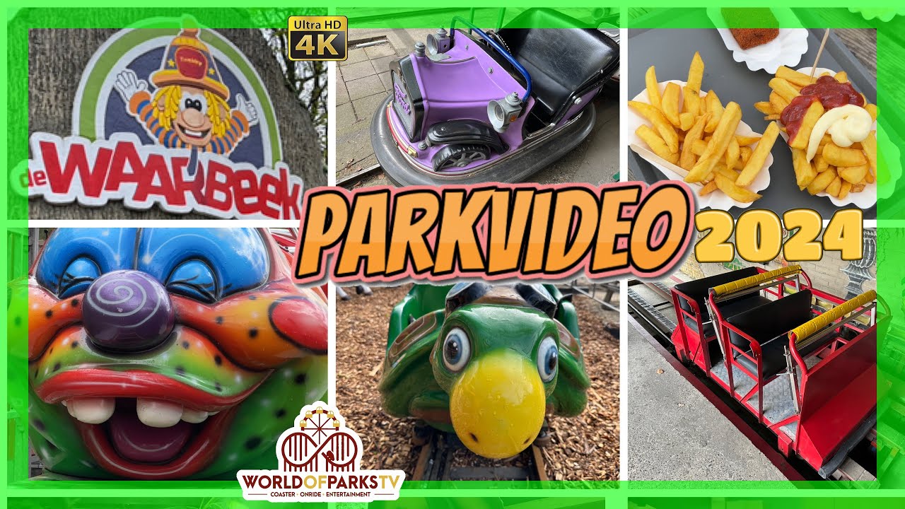 Attractiepark de Waarbeek 2024 (Parkvideo) Achterbahnen & Fahrgesch&auml;fte &ndash; Freizeitpark De Waarbeek