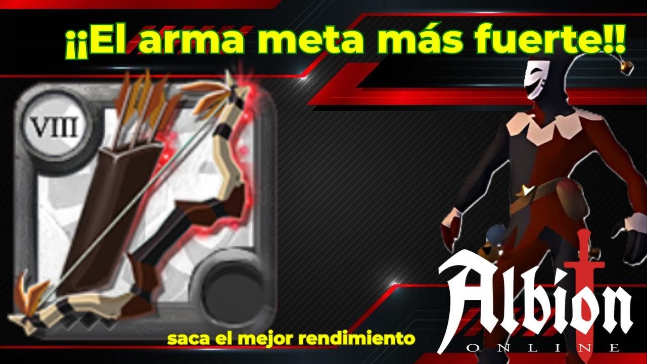 👉¡¡Arco badón!! 🏹 La mejor arma para arenas de cristal 👌 Albión online