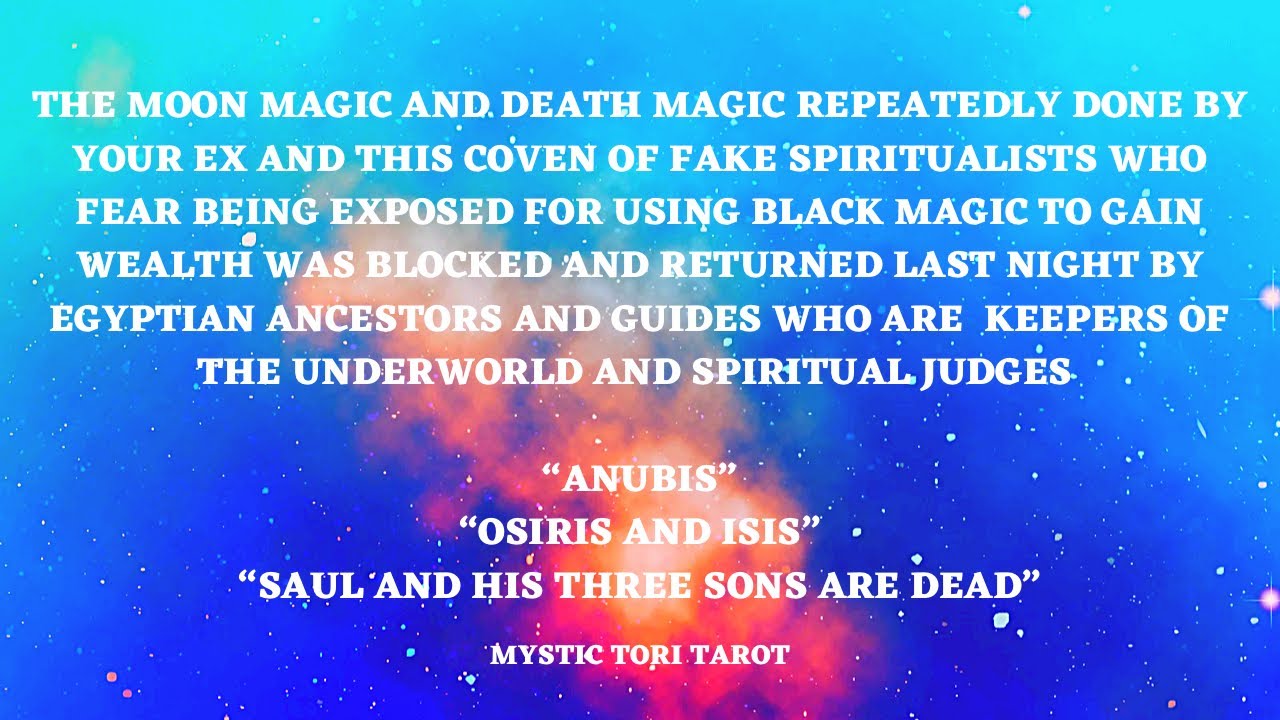 🚨⚰️THE DEATH MAGIC SENT BY THIS EX & THEIR COVEN WAS BLOCKED BY YOUR EGYPTIAN SPIRITUAL GUIDES⚖️