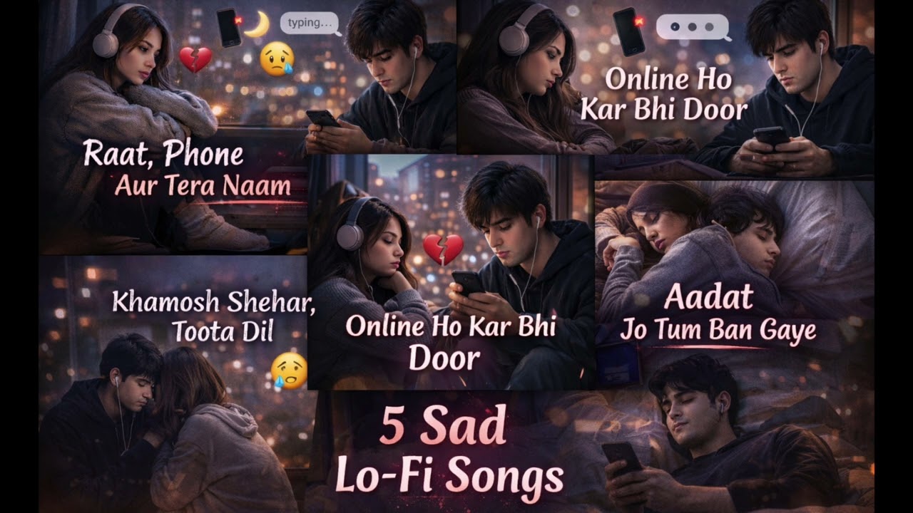 “Raat, Phone, Khamoshi Aur Woh Jo Kabhi Online Thi” 💔📱🌙