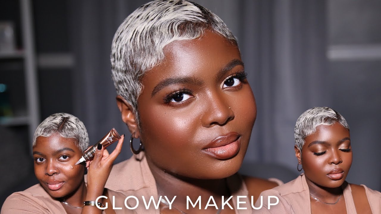 GLOWY/DEWY MAKEUP TUTORIAL | Trying new makeup | MERIT + DANESSA MYRICKS #MERIT #MeritMinimalist