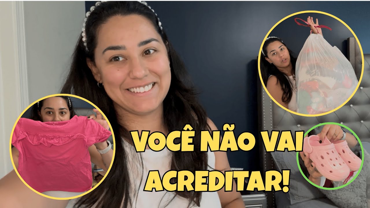 ROUPAS DE GRAÇA? Veja o que ganhei da minha vizinha americana!