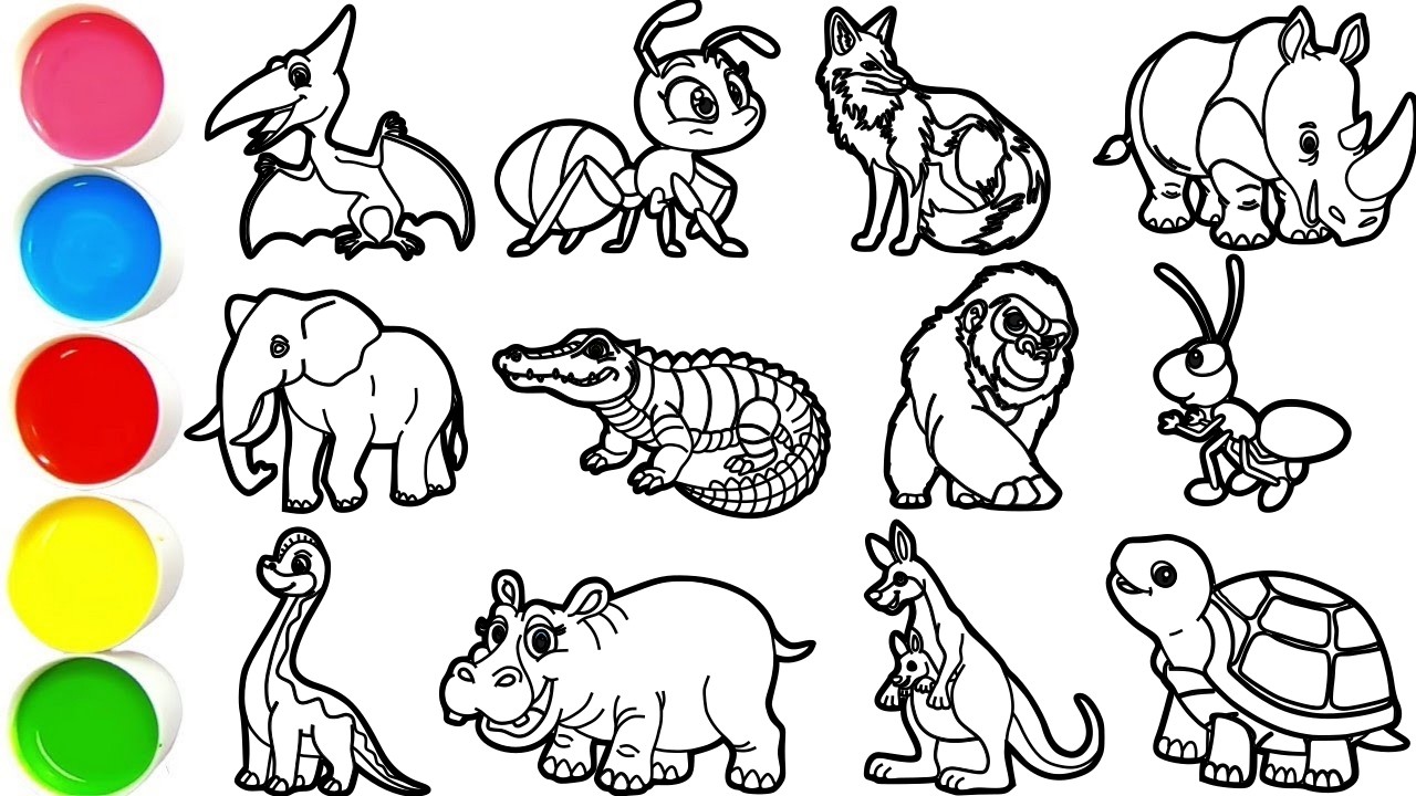 Draw Amazing Animals in Minutes - Pterodactyl, Ant, Fox, Rhinoceros, Elephant, Crocodile, & others