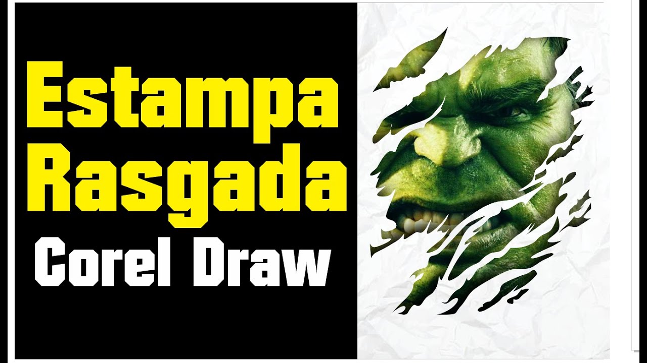 Efeito Estampa Rasgada Corel Draw