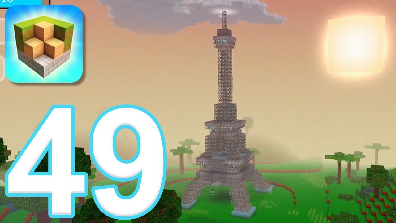 Block Craft 3D: City Building Simulator - Gameplay Walkthrough Part 49 - Eiffel Tower (iOS)