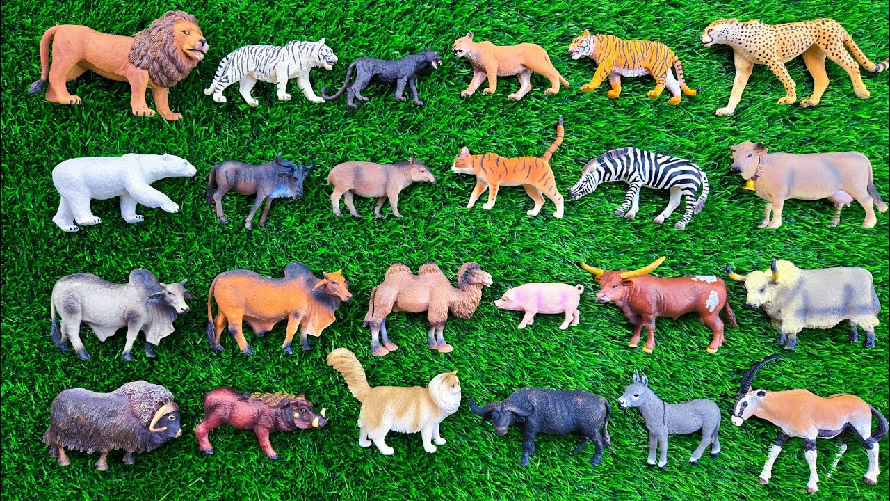 Long Slide Game with Cow Elephant Gorilla Hippopotamus Tiger 3d Animal Game Funny 3d Animals