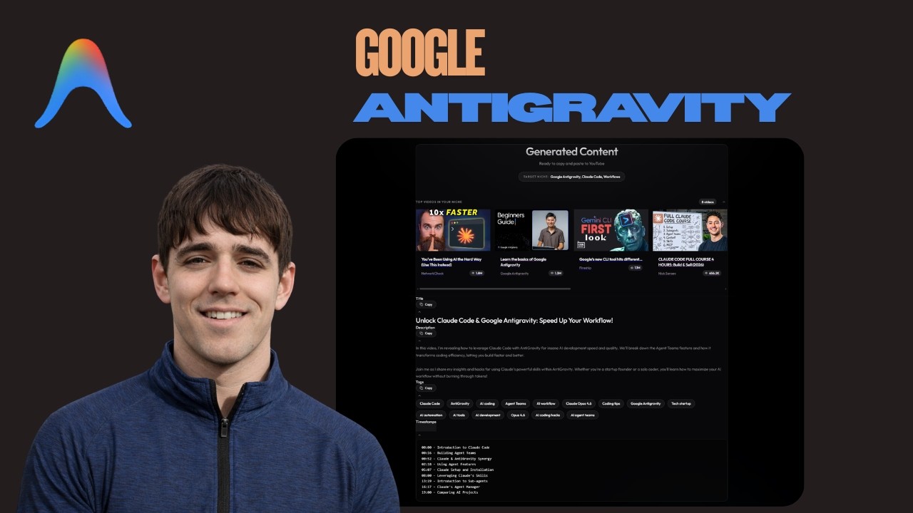I Made a Youtube SEO Workflow in AntiGravity #aiautomation #vibecoding #aiworkflow