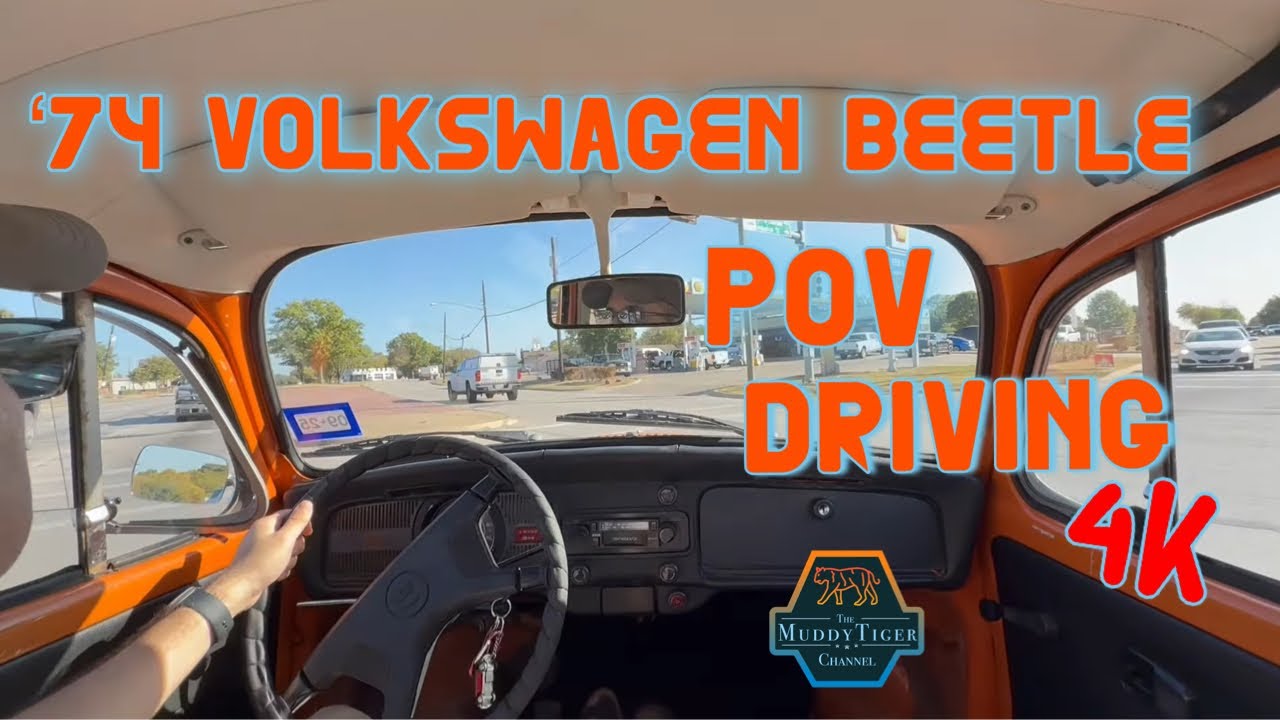 1974 VW Beetle POV driving - all original