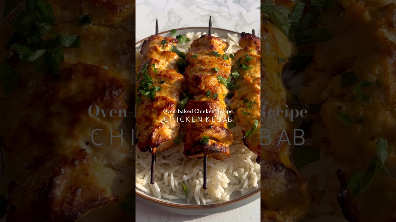 Easy Chicken Kebabs in Oven 🍗🥙