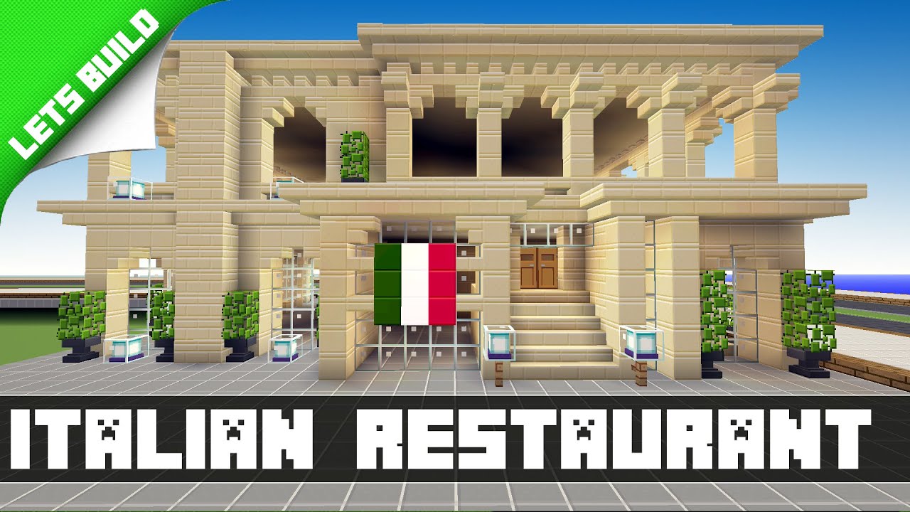 Minecraft Let's Build/Tutorial - Italian Restaurant - Part 1