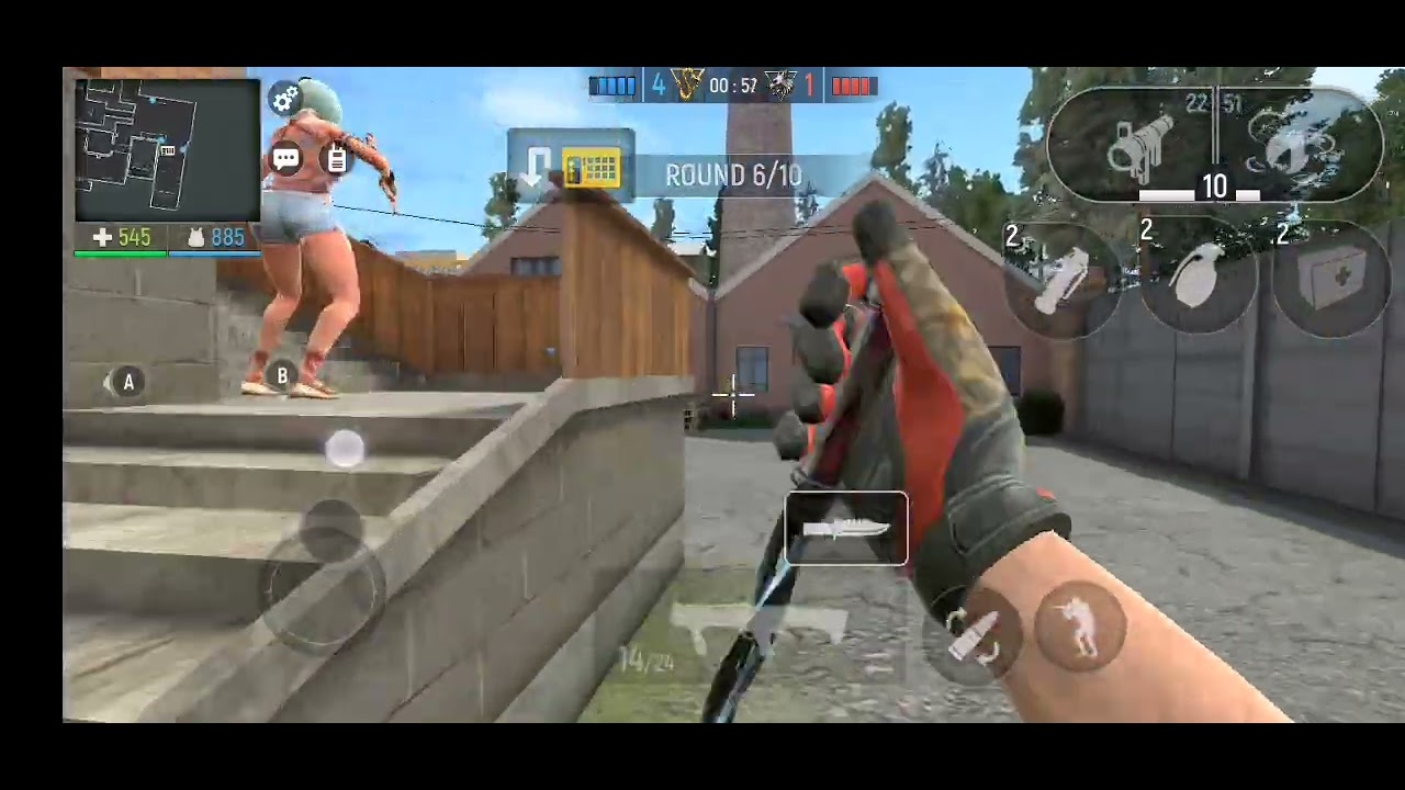 Modern ops - 4 vs 4 💣 (Factory) Gameplay 