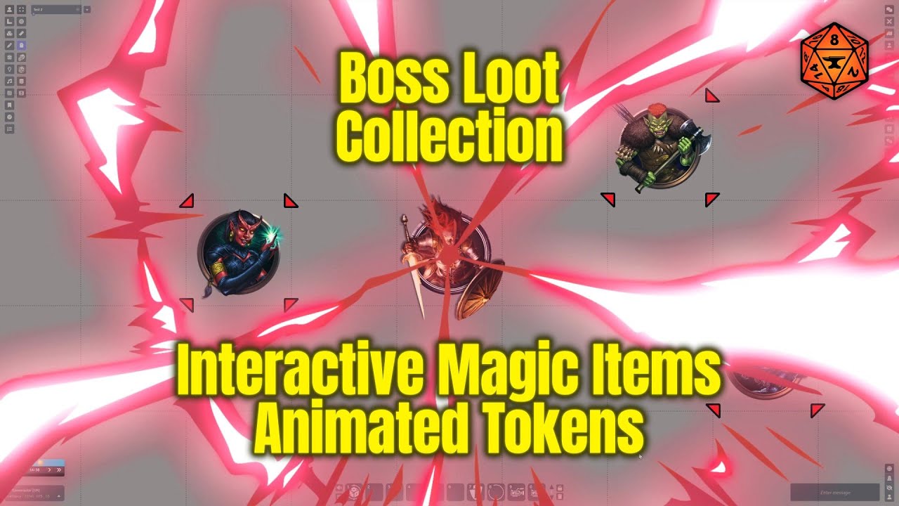 Level Up Foundry VTT: анимированные жетоны и магическое оружие