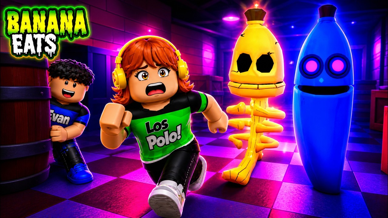 Dani y Julian!! Somos la BANANA DOBLE !! en ROBLOX BANANA EATS