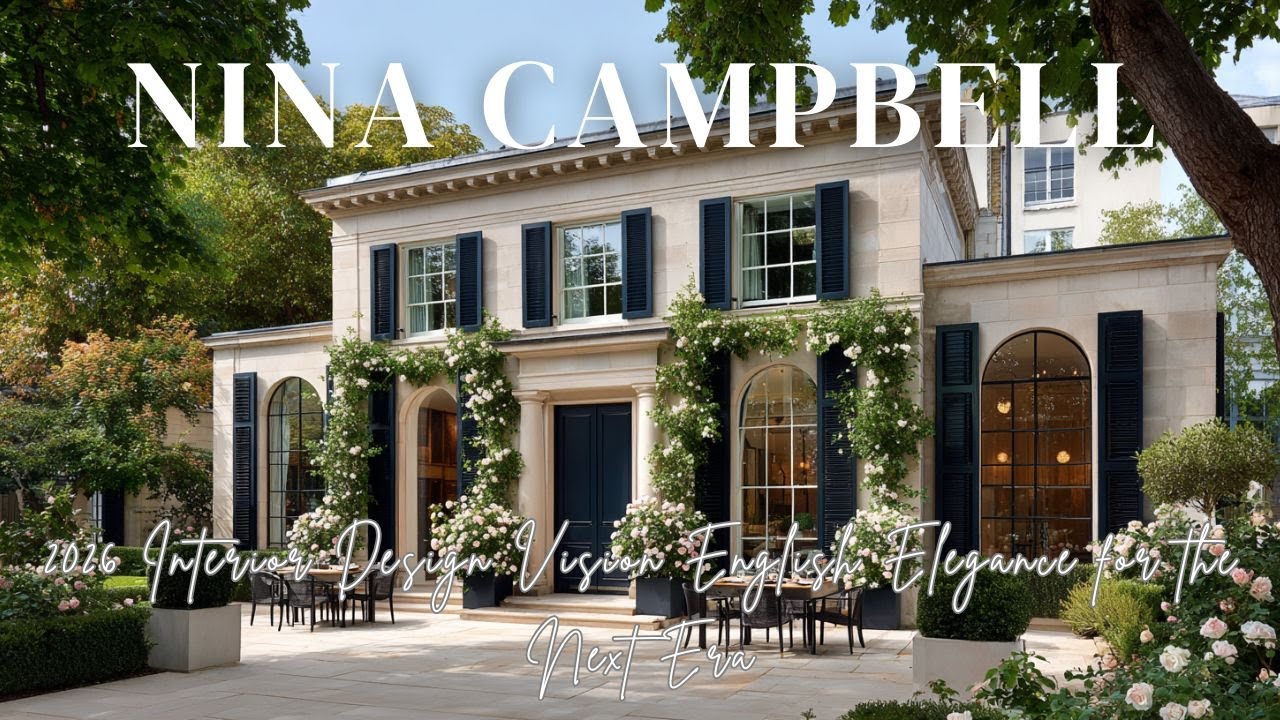 Концепция дизайна интерьеров 2026 года от Нины Кэмпбелл: английская элегантность для новой эпохи.