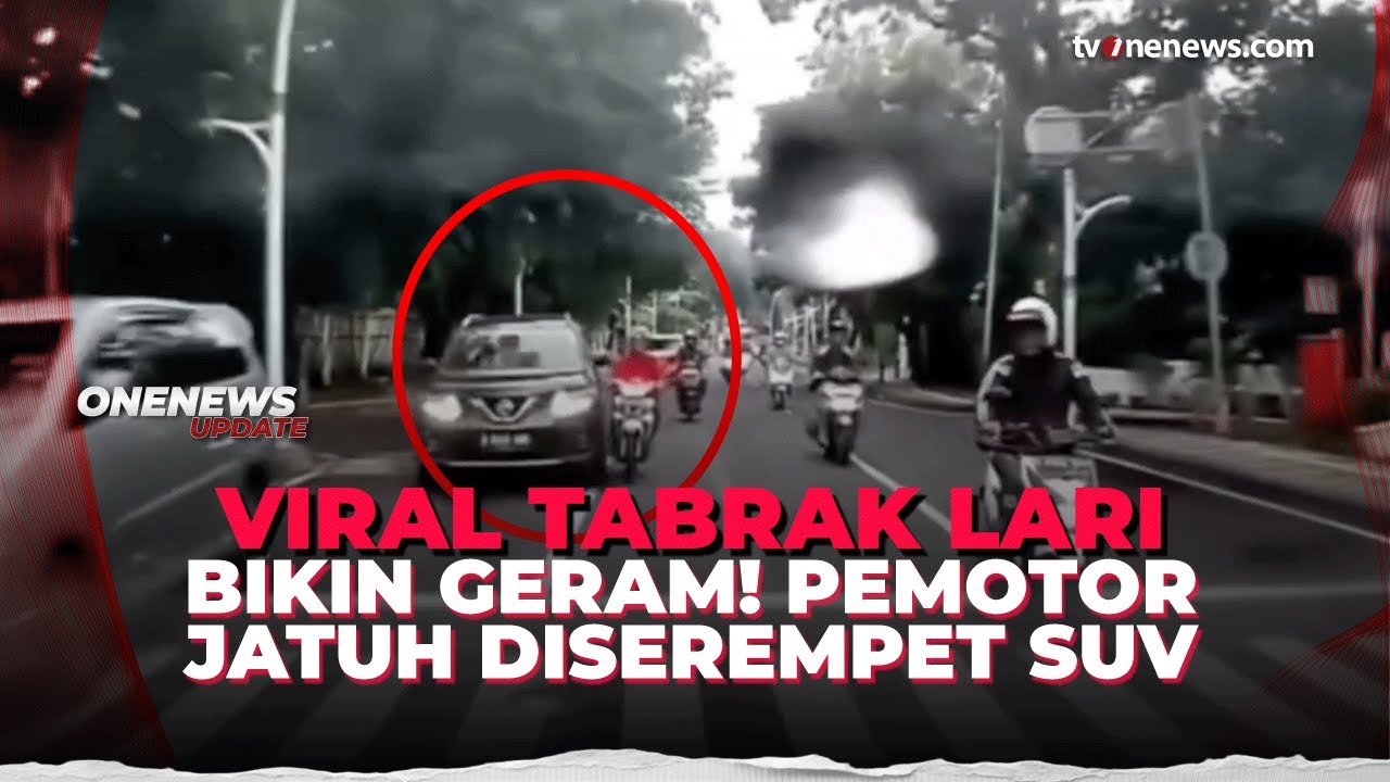 Viral! Detik-detik Mobil Hantam Pemotor hingga Tersungkur dan Langsung Kabur | OneNews Update