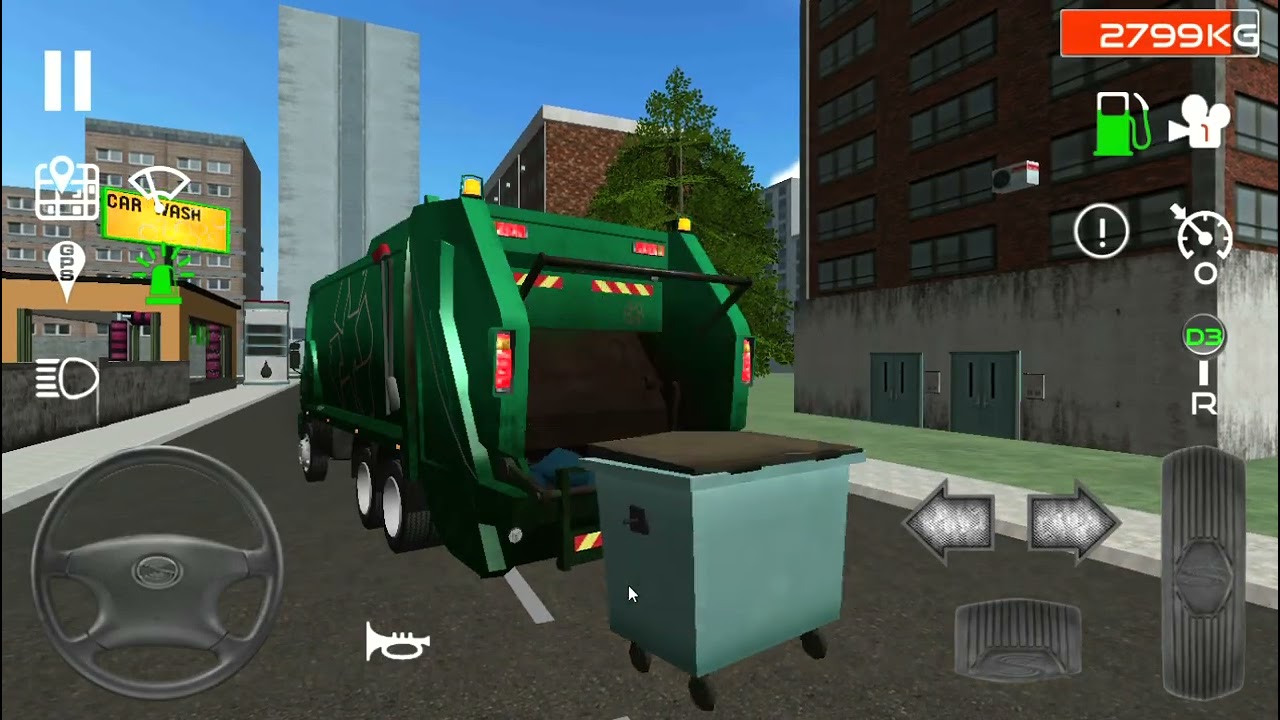 Trash Truck || Simulator || With KAMZA #publictransport #RijonBaniya1 #gameplay 