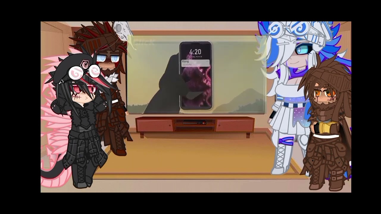 Kaijus react to godzilla x kong the new empire in 2 minutes || @slick4785 || Gacha nebula