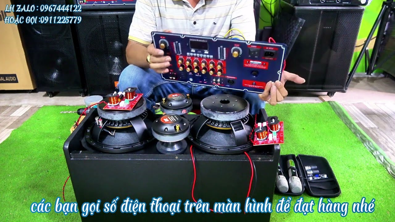 Hướng dẫn, ráp loa kéo, 25 đôi, dùng cho, xe du lịch, và xe 45 chỗ, mạch t450s