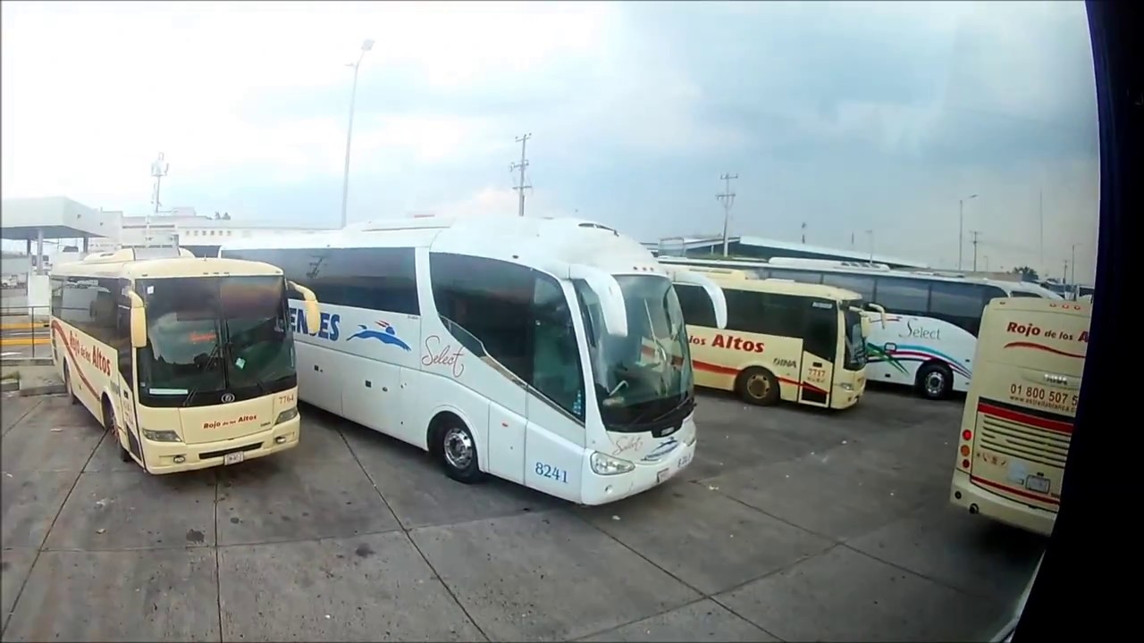Llegando a la Central de Autobuses de Guadalajara Jalisco en Turistar Lujo Doble Piso