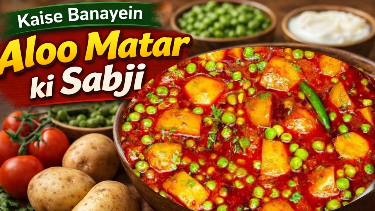 Kaise banayen Aalu / Aloo Matar ki sabji sokhe tarike se #aloomatarsabji 
