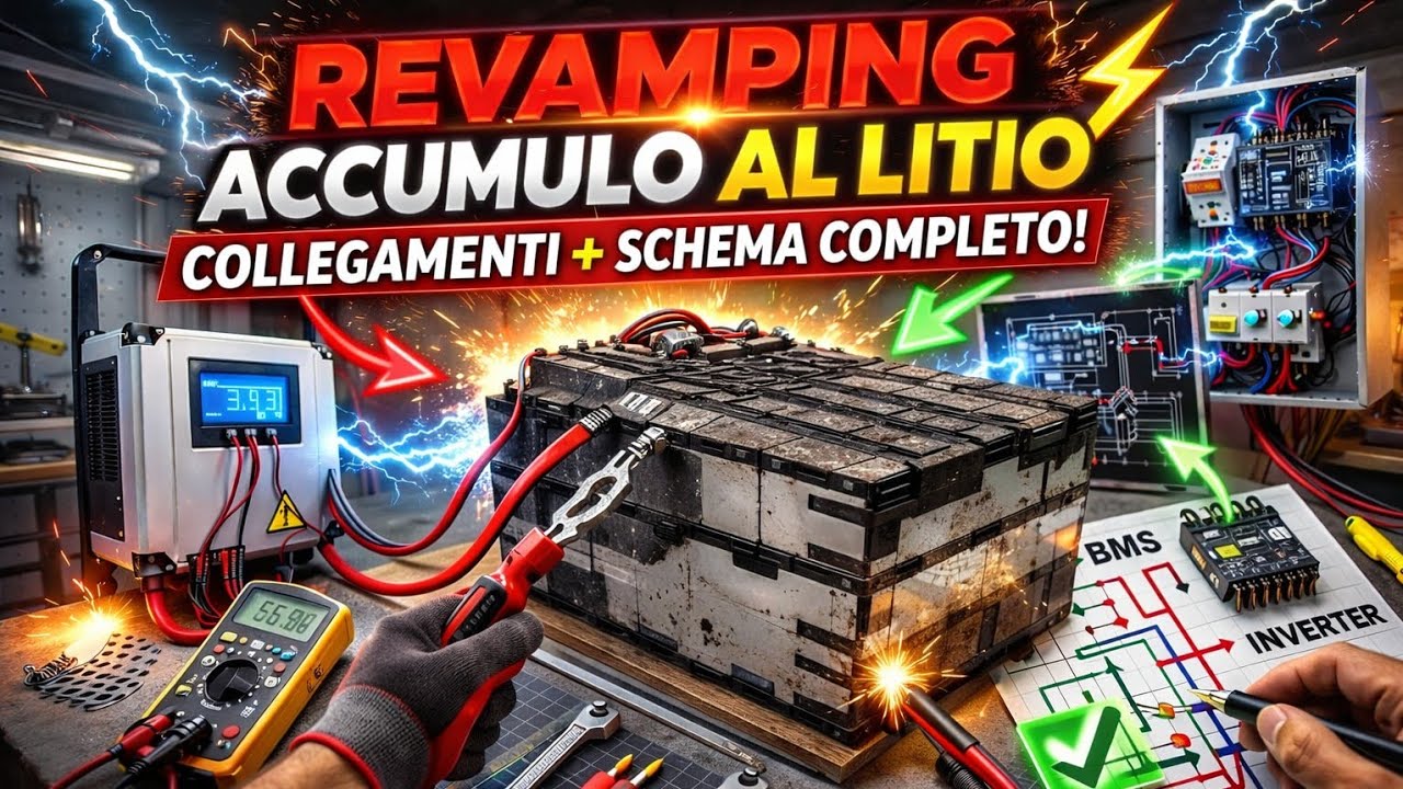 Upgrade Estremo NMC LG Chem 🔋 Schema Elettrico e Collegamenti Reali