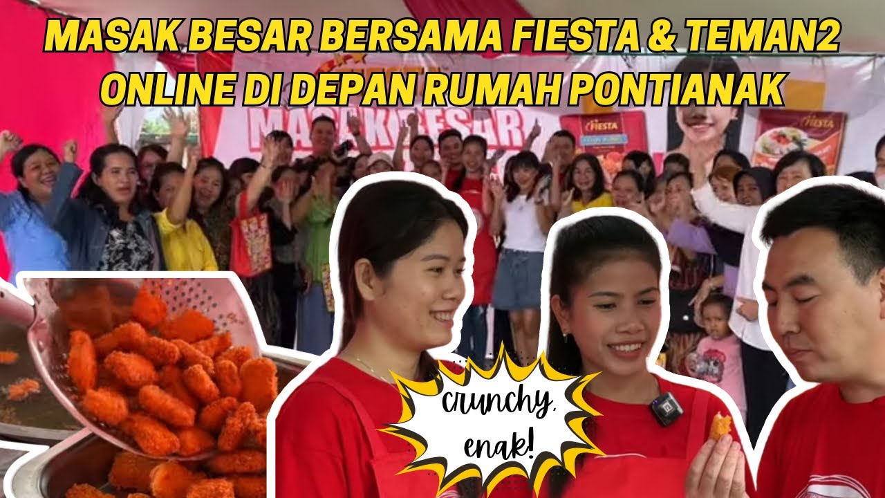 KESERUAN BERSAMA ADIK IPAR DAN KELUARGAKU MASAK BESAR BERSAMA UNTUK TEMAN2 ONLINE