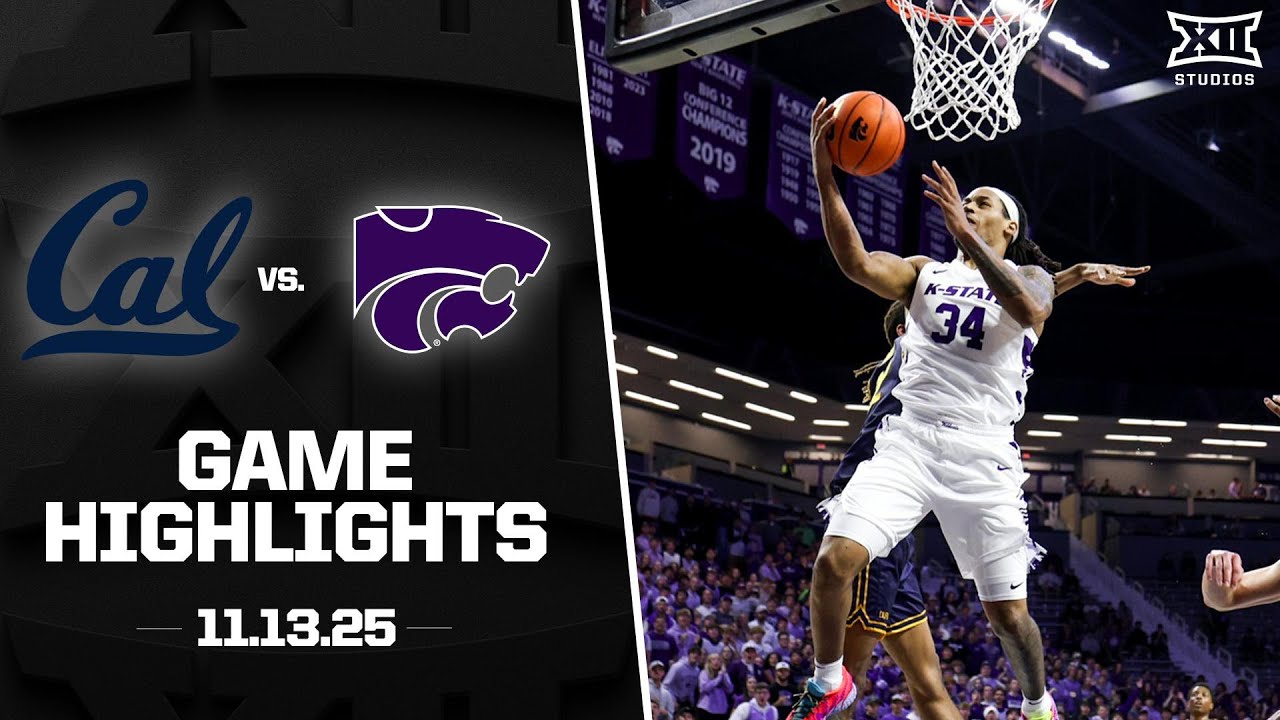 California vs. Kansas State Game Highlights | 2025-26 Big 12 Men&rsquo;s Basketball