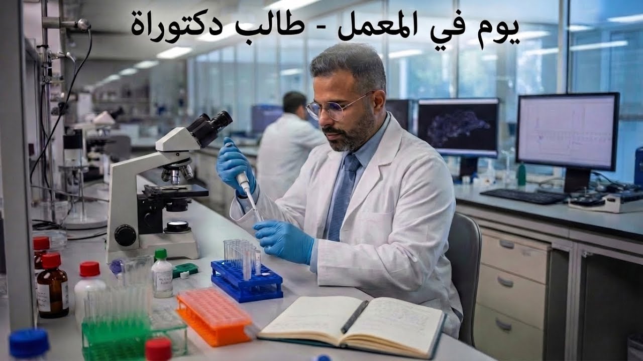 مبتعث دكتوراة - يوم في المختبر SEM 