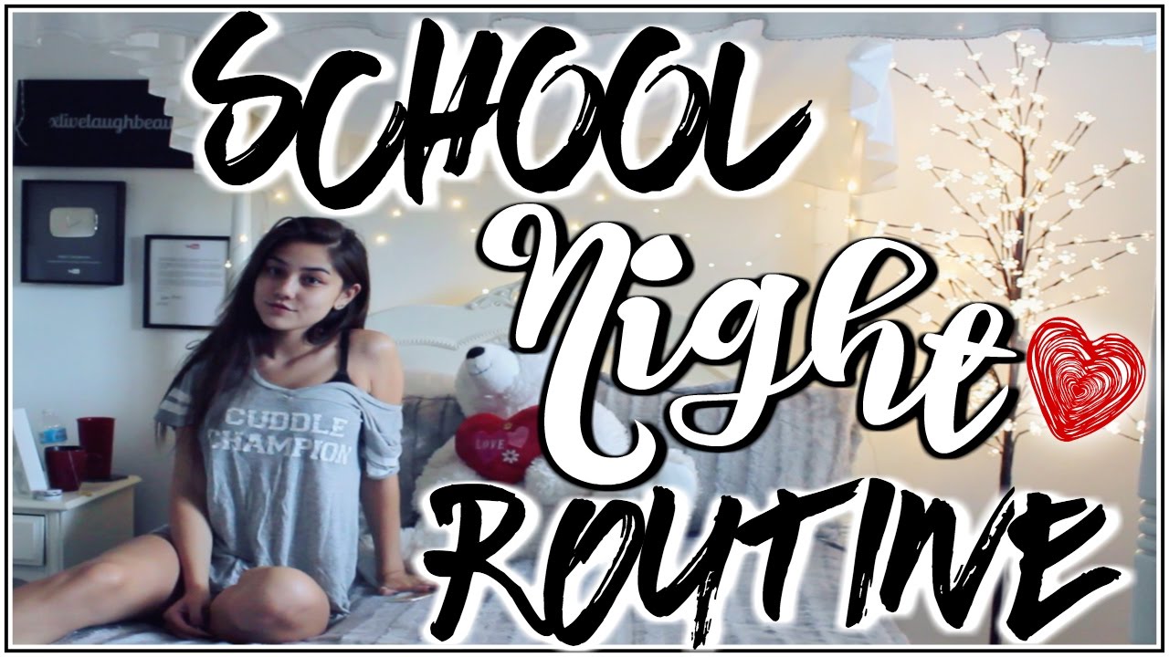 Night Routine for School ♡ Fall 2016 ♡ xlivelaughbeautyx