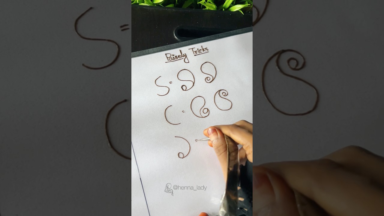 Paisely tricks mehndi design || Tips and tricks mehndi || #mehndi #tips #tricks #shorts #ytshorts