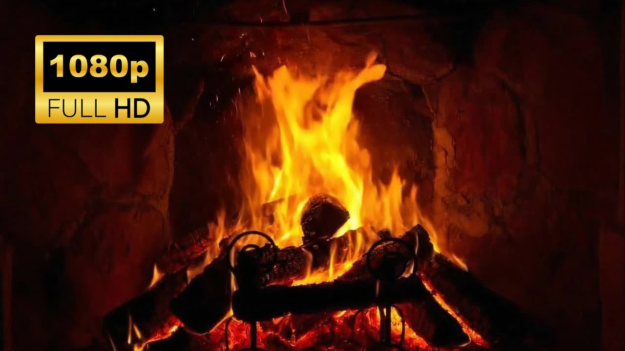 9 Hours Cozy Fireplace 🔥 | Deep Sleep & Relaxation | No Music | Full HD