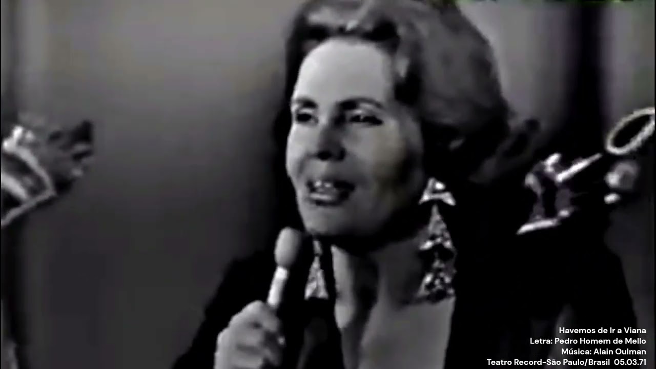 Amália Rodrigues - Havemos de Ir a Viana - Teatro Record São Paulo Brasil 05.03.71