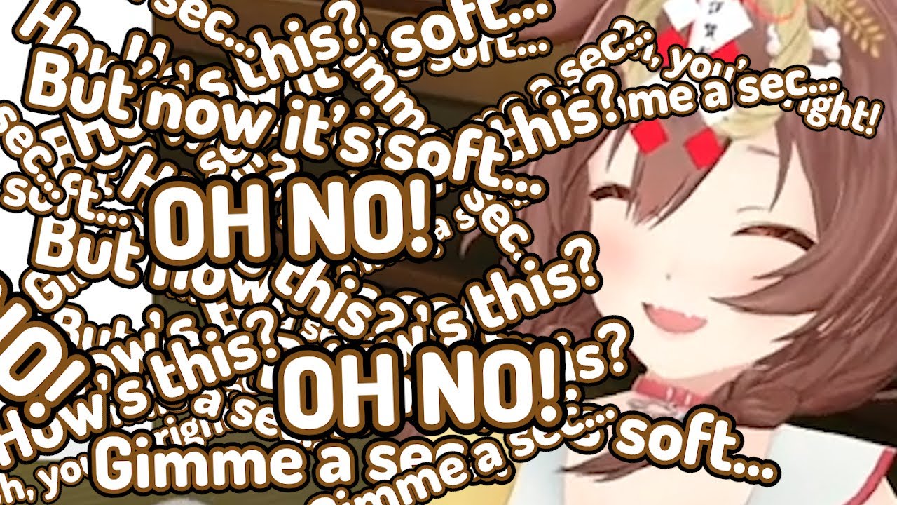 Korone creates an infinite feedback loop, with her own laughter