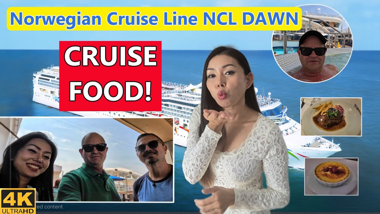 What's on the MENU for Lunch and DINNER on Norwegian Dawn?!