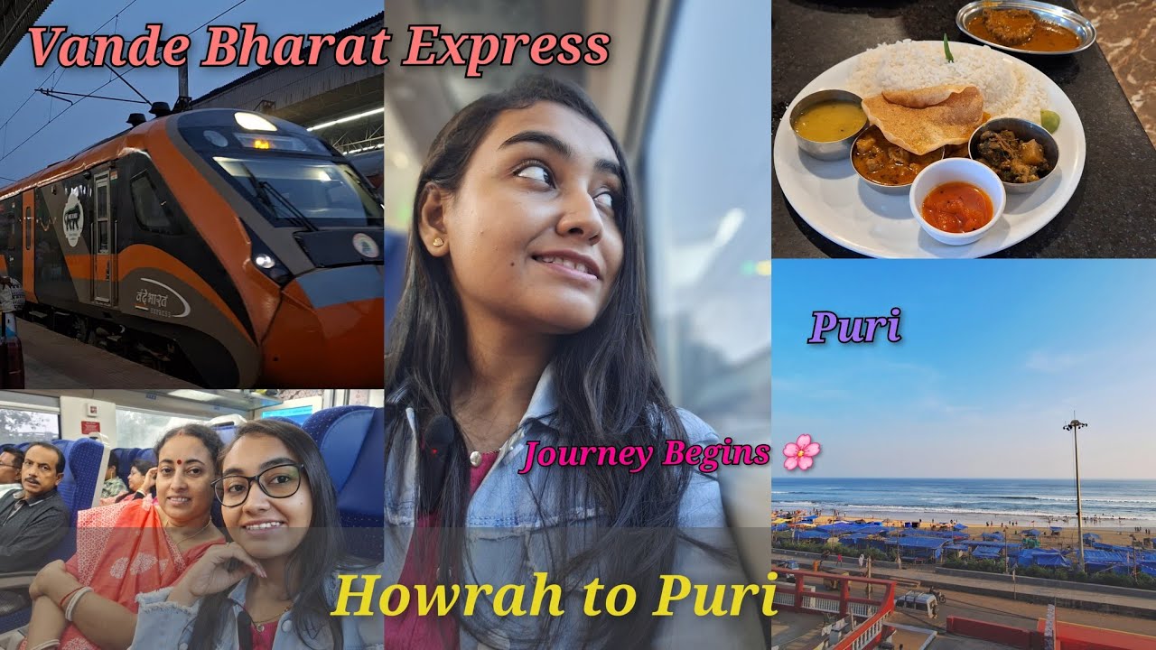 Howrah to Puri Vande Bharat Express🌻|| 22895 Howrah to Puri Vande Bharat Express || Journey Begins 😍