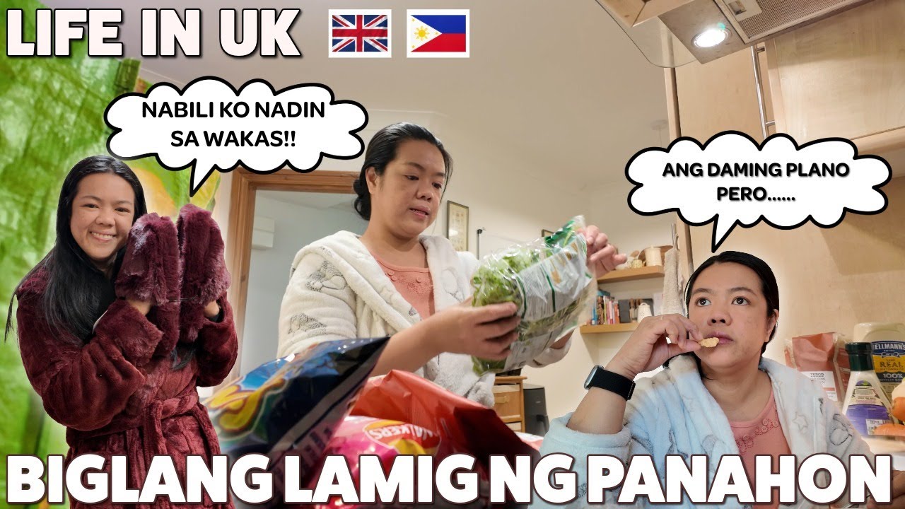 UK WINTER VLOG ❄️ Sudden Weather Change + Day Off Routine | Pinay in UK