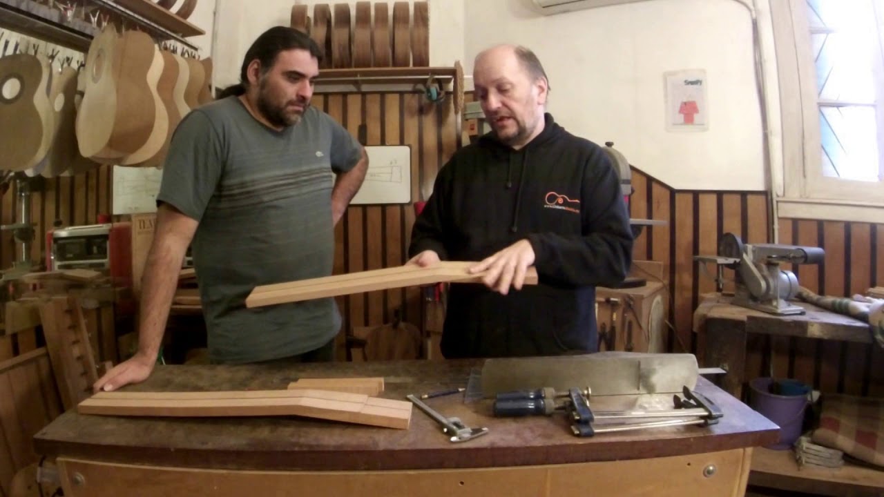 Construcción mango de guitarra española 2° parte