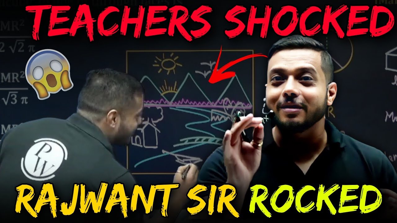 RJ Sir Rocked Teachers Shocked | SCHOOL KA DRAWING CLASS 😲| Rajwant Sir Drawing | Physicswallah