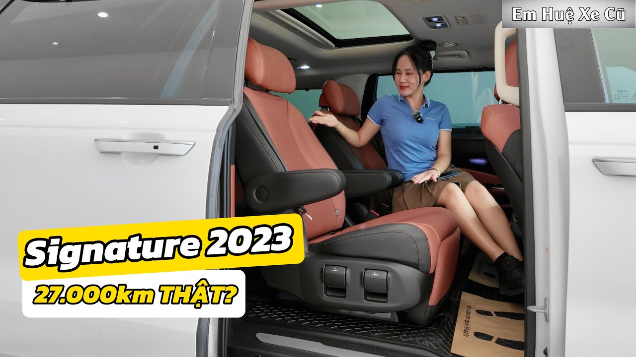 Kia Carnival Signature 2023 Máy Dầu | ODO 27.000km Ghế Thương Gia | Em Huệ Xe Cũ - Thu mua ô tô cũ