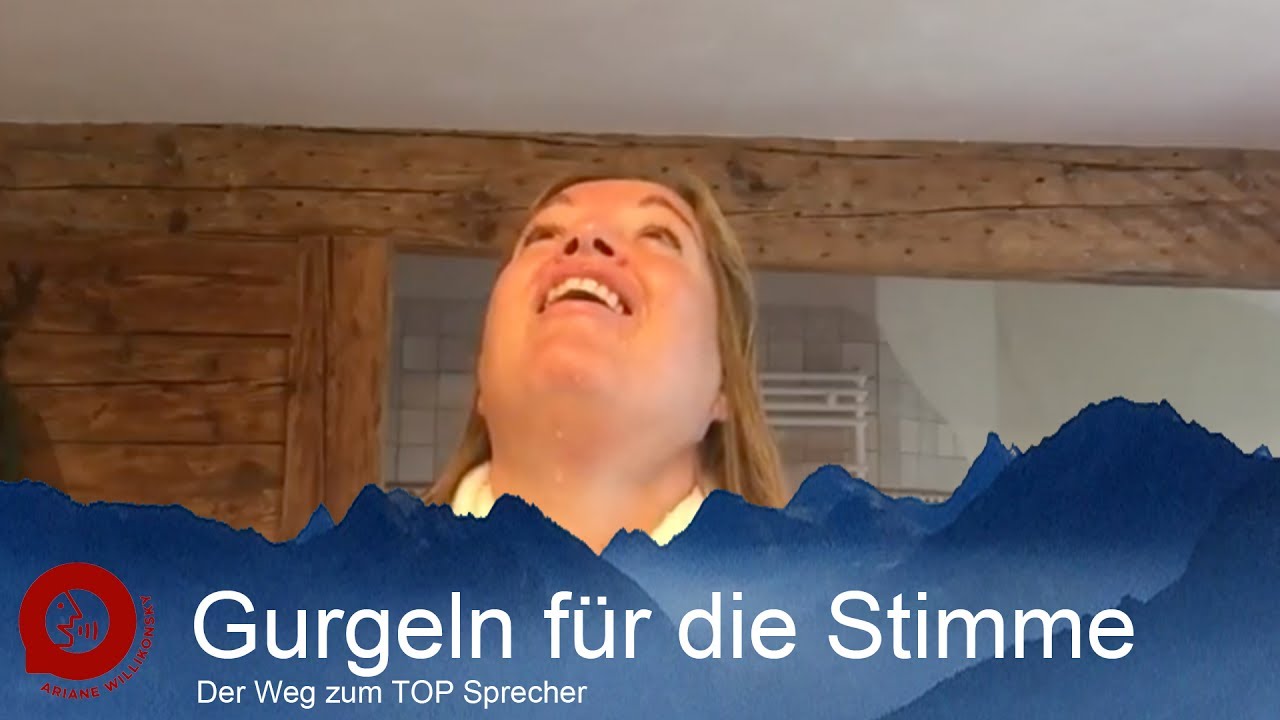 Stimmtraining - Stimmpflege durch gurgeln