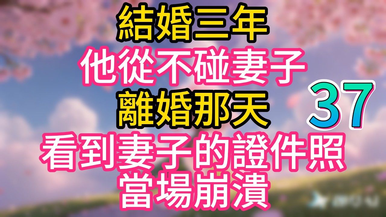 第三十七集：結婚三年，他從不碰妻子，離婚那天，看到妻子的證件照，當場崩潰