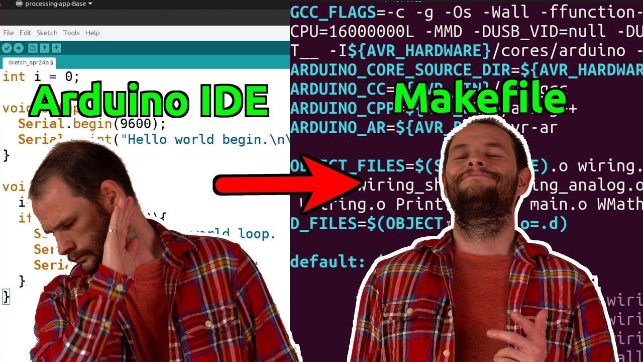 How I Became A 10x Arduino Programmer - Ditching The Arduino IDE For Makefiles & Linux Command Line