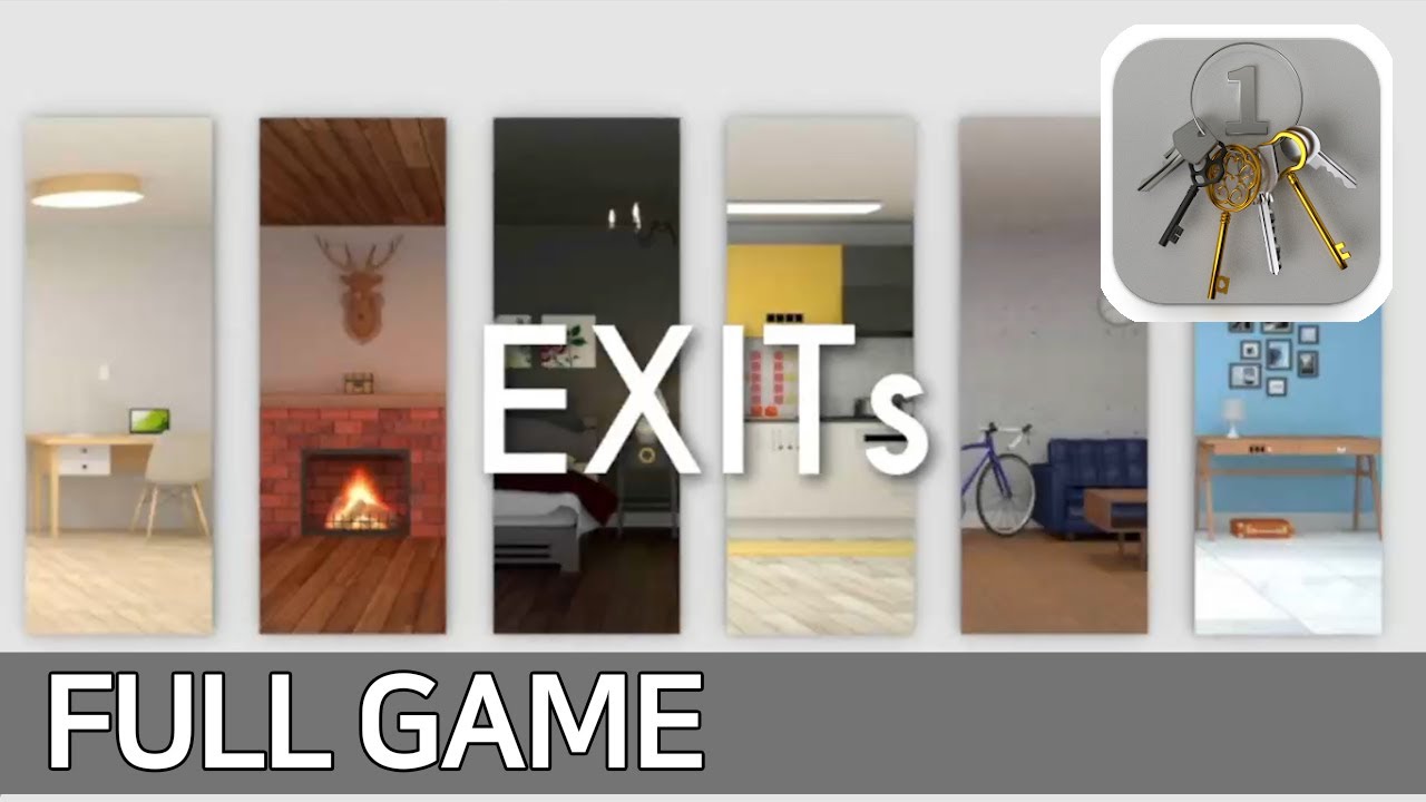 Room Escape Game EXITs Full Game Level 1 2 3 4 5 6 Walkthrough (EXITs)